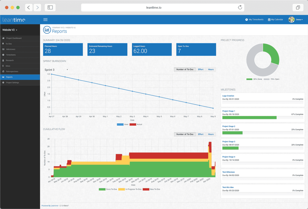Leantime timesheets
