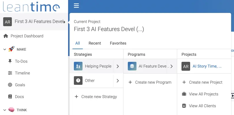 Strategy-program-project-overview