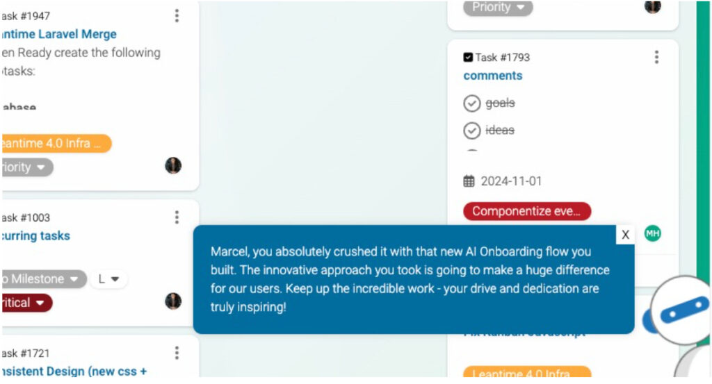 Leantime digital tools: AI coach